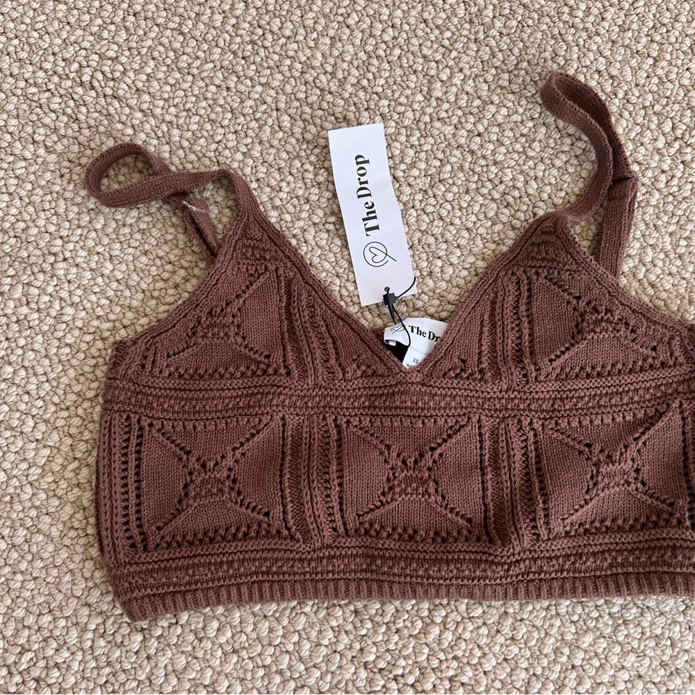 Brown Crochet Bralette